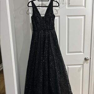 Clarisse Black Sparkling Prom Dress.  Worn less than 2 hrs. Bought New for $985.